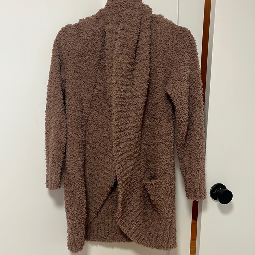 Cozy Brown Fuzzy Cardigan